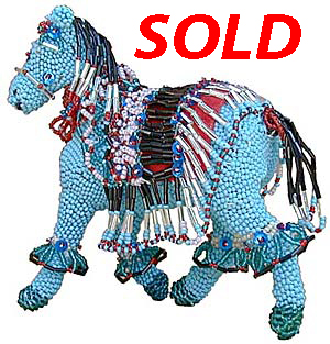 Jeanette Dewesee | Zuni Beaded Horse Artist | Penfield Gallery of Indian Arts | Albuquerque | New Mexico