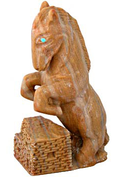 Travis Lasiloo | Zuni Horse Fetish | Penfield Gallery of Indian Arts | Albuquerque, New Mexico