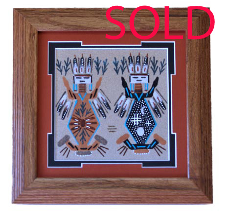 Alfred Yazzie | Navajo Sandpainting | Penfield Gallery of Indian Arts | Albuquerque, New Mexico