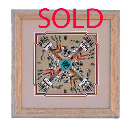 Alfred Yazzie | Navajo Sandpainting | Penfield Gallery of Indian Arts | Albuquerque, New Mexico