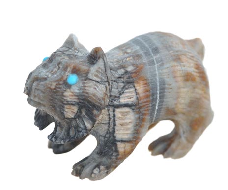 Bernie Laselute | Zuni Bobcat Fetish | Penfield Gallery of Indian Arts | Albuquerque, New Mexico