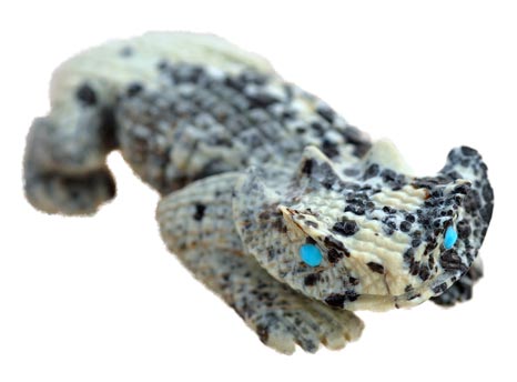 Bernie Laselute | Zuni Horned Toad Fetish | Penfield Gallery of Indian Arts | Albuquerque, New Mexico