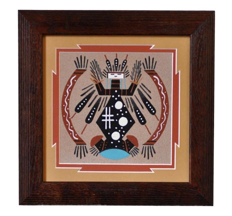 Carmelita Tsosie | Navajo Sandpainting | Penfield Gallery of Indian Arts | Albuquerque, New Mexico
