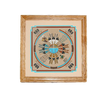 Herman Tom | Navajo Sandpainting | Penfield Gallery of Indian Arts | Albuquerque, New Mexico