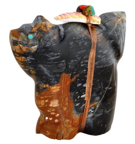 Lena Boone | Zuni Wolf Fetish | Penfield Gallery of Indian Arts | Albuquerque, New Mexico