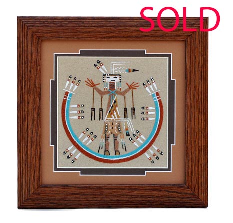 Lester Johnson | Navajo Sandpainting | Penfield Gallery of Indian Arts | Albuquerque | New Mexico