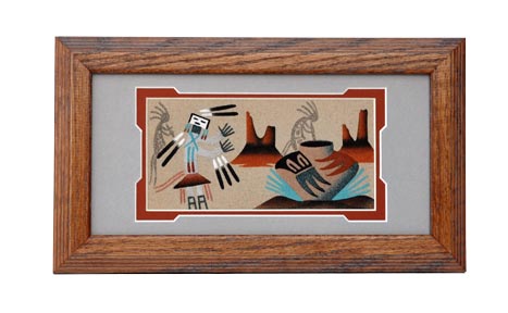 Pauline Yazzie | Navajo Sandpainting | Penfield Gallery of Indian Arts | Albuquerque, New Mexico