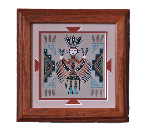 Theresa Frank | Navajo Sandpainting | Penfield Gallery of Indian Arts | Albuquerque, New Mexico