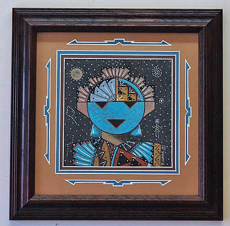 Tom Clark | Navajo Sandpainting | Penfield Gallery of Indian Arts | Albuquerque, New Mexico