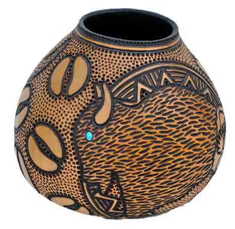 Tony McGregor | Longhorn Gourd | Penfield Gallery of Indian Arts | Albuquerque, New Mexico