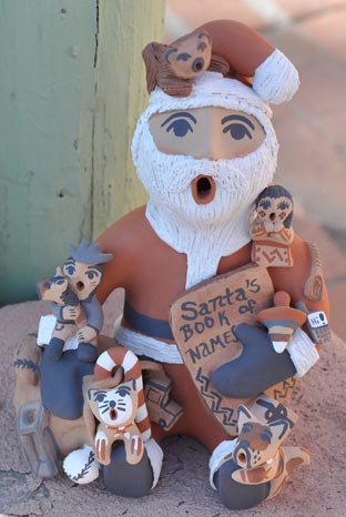 Bonnie Fragua | Jemez Santa Claus Storyteller | Penfield Gallery of Indian Arts | Albuquerque, New Mexico