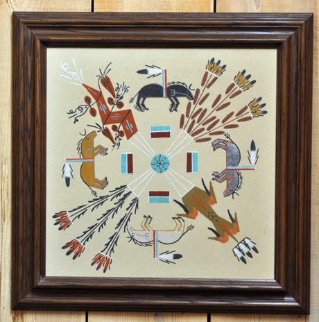 Herbert Brown | Navajo Sandpainting | Penfield Galleery of Indian Arts | Albuquerque, New Mexico