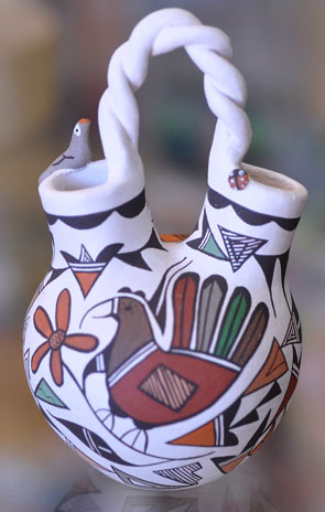 Judy Lewis | Acoma Wedding Vase | Penfield Gallery of Indian Arts | Albuquerque, New Mexico